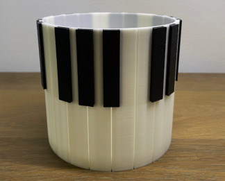 Piano-Inspired Pen & Plant Pot